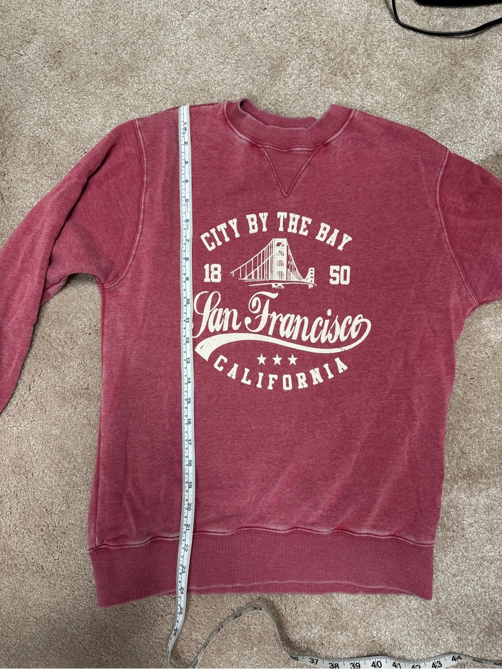 San Francisco Graphic Sweatshirt - Red - Picture 4 of 5